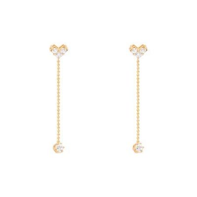 گوشواره  طلای ۱۸ عیار رادا مدل آونگ