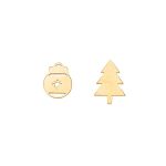 گوشواره طلای ۱۸ عیار رادا مدل کریسمس