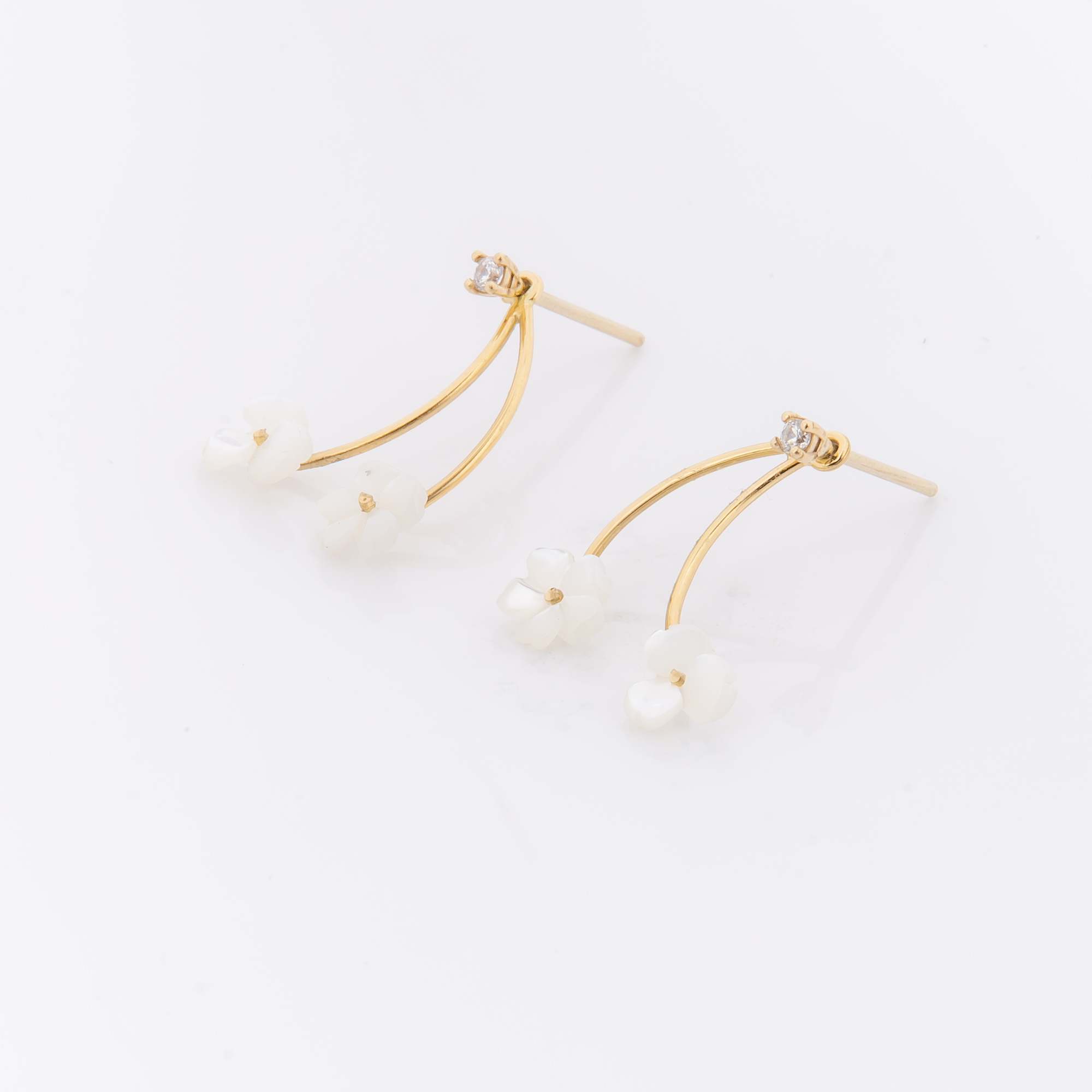 earing-pargol.jpg گوشواره طلای ۱۸ عیار رادا مدل پرگل - Image 1